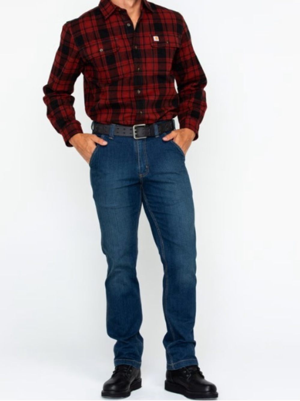 Carhartt Men's Blue Denim Carpenter Jeans